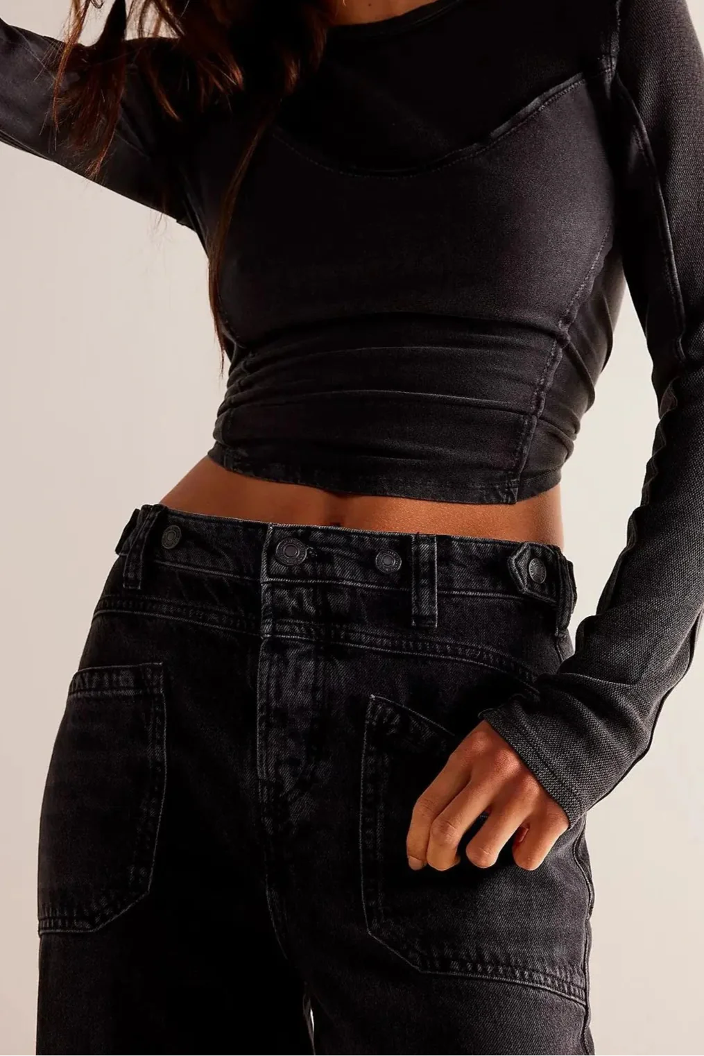 Olivia Bennet | High-Waist Wide-Leg Denim Jeans for Women