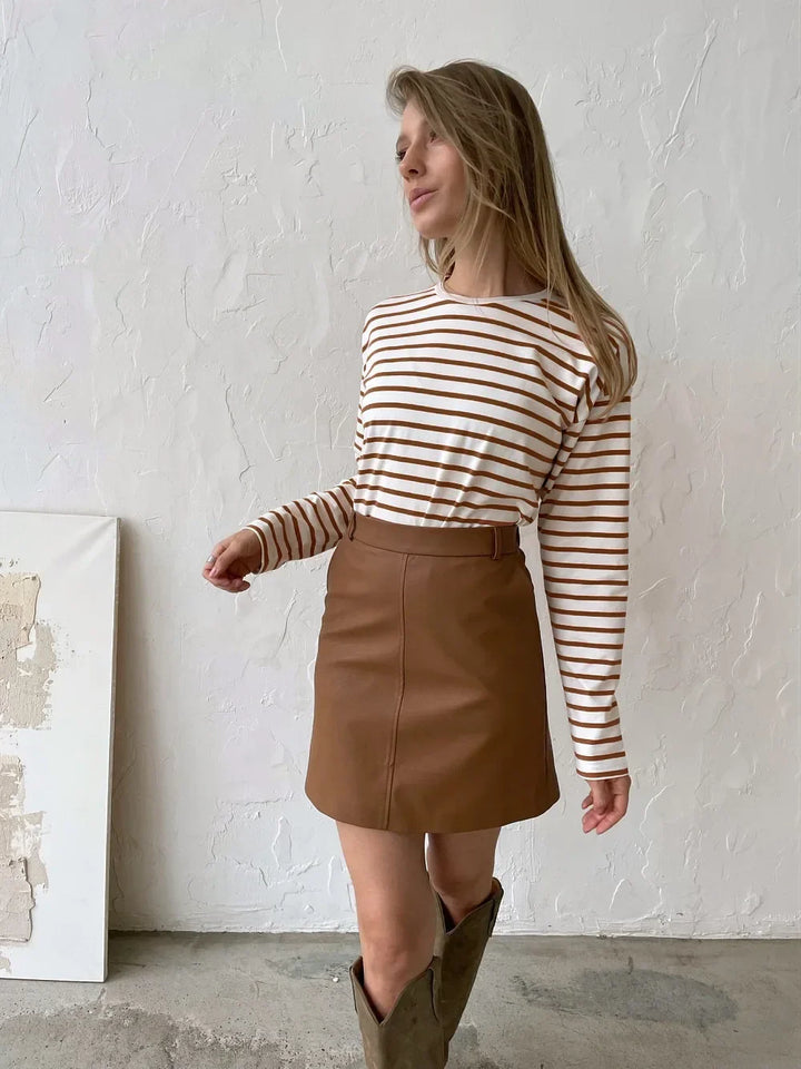 Olivia Bennet | Striped Cotton Shirt