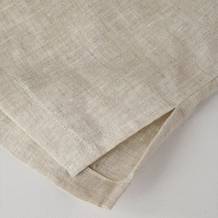 Olivia Bennet | Linen Polo Top for Women in Natural Fit