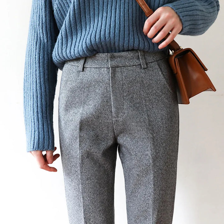 Olivia Bennet | Classic Wool Trousers for Women