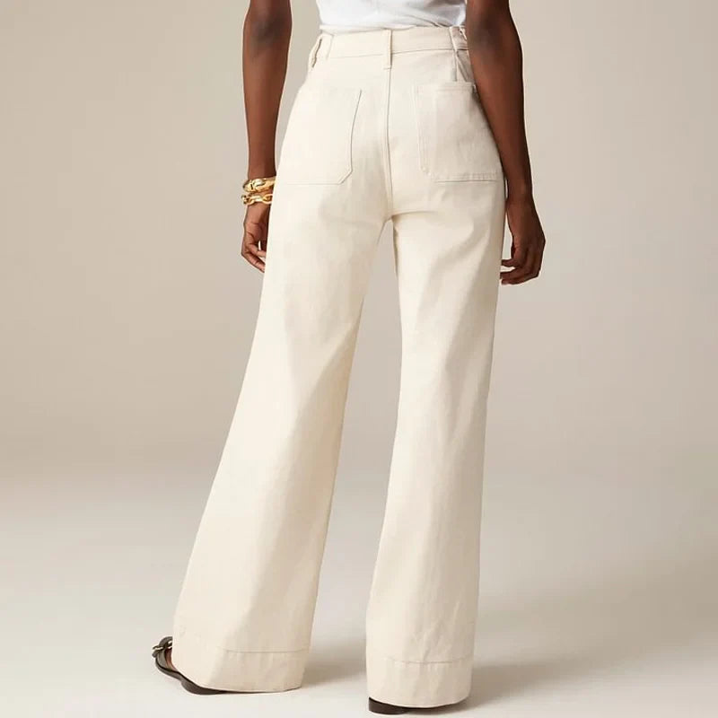 Olivia Bennet | Classic Wide-Leg Jean for Women in Denim Blue