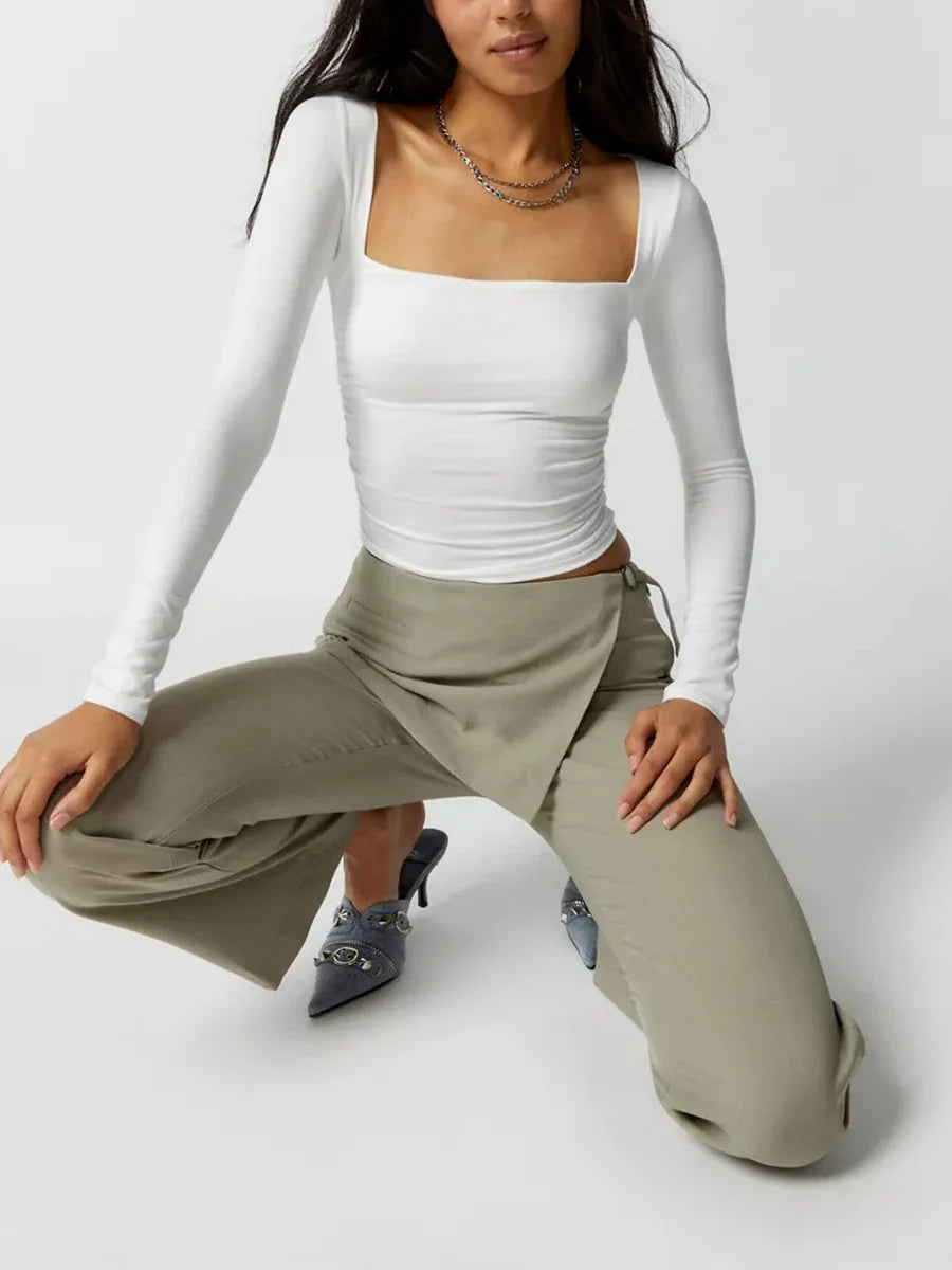 Olivia Bennet | Twilight Top, Women's, Cotton, Regular Fit, Blue, Casual