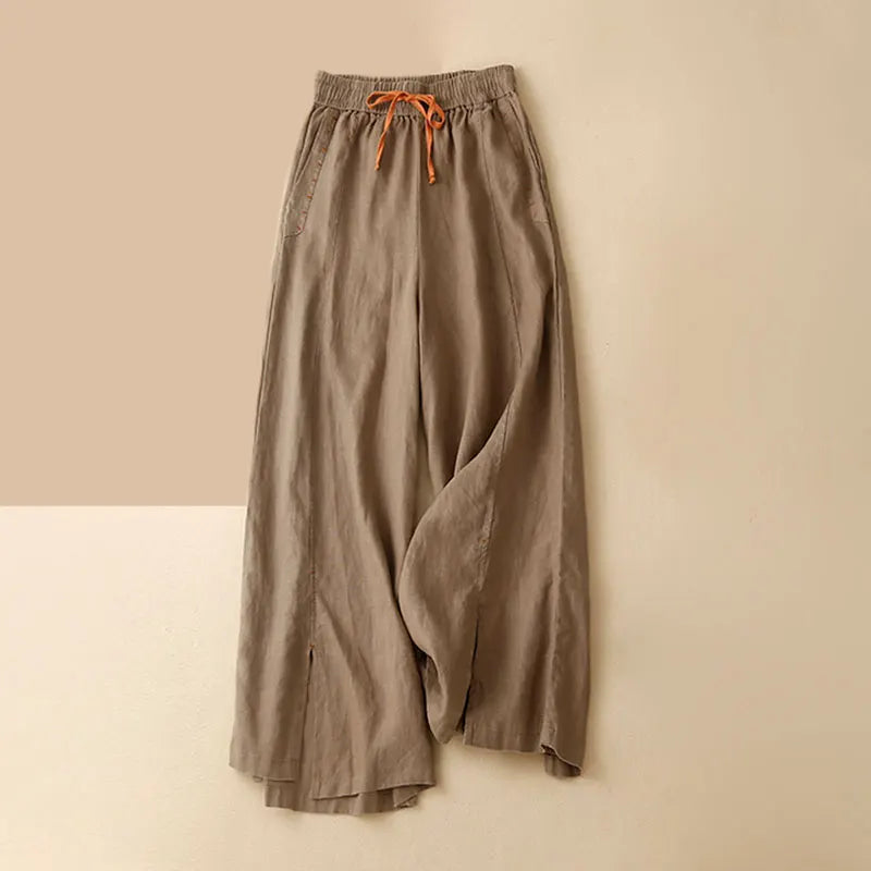 Olivia Bennet | Wide Leg Drawstring Pant for Women in Soft Fabric