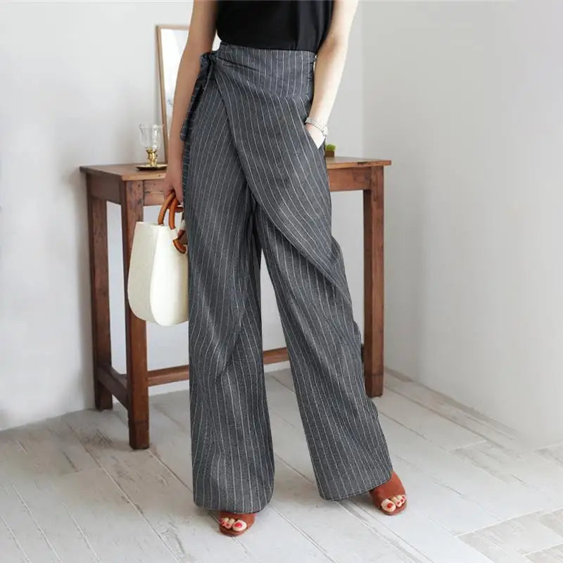 Olivia Bennet | Cotton Wide-Leg Pant for Women in Natural