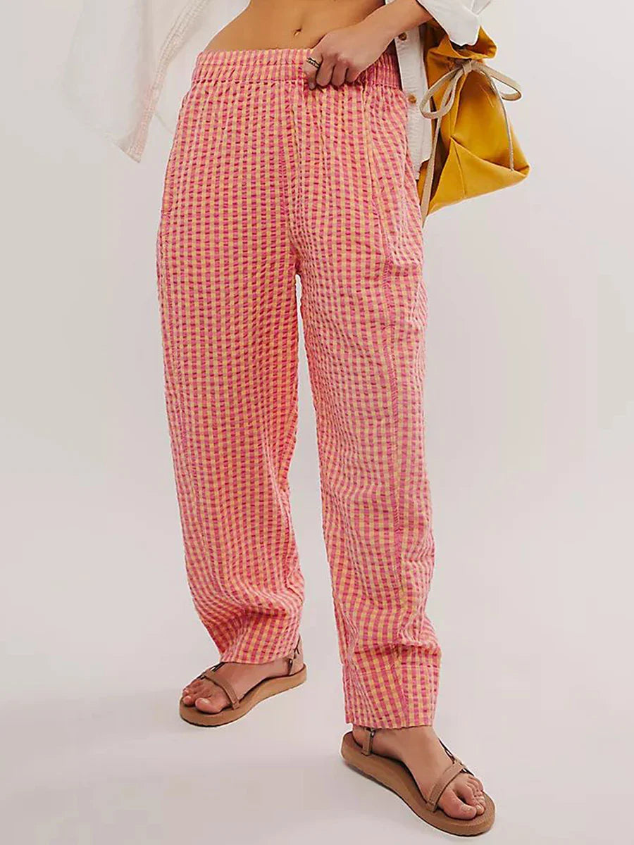 Olivia Bennet | Lounge Pants for Women in Soft Fabric, Relaxed Fit, Gray