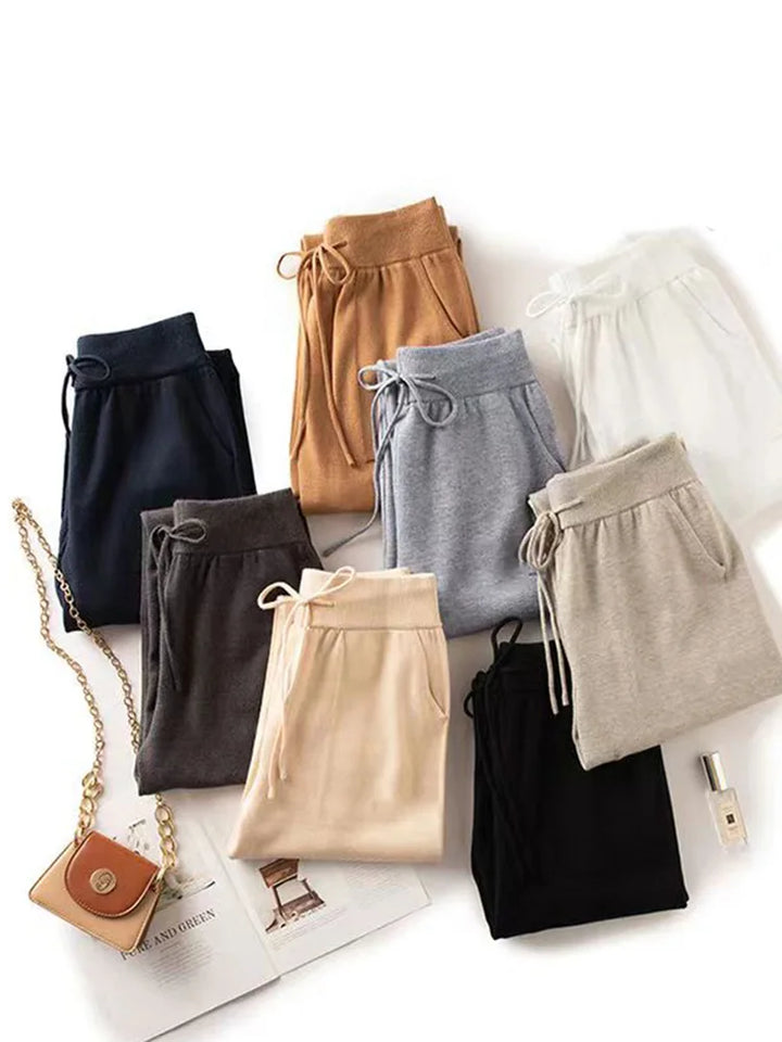Olivia Bennet | Wool Pants for Women in Classic Fit, Gray