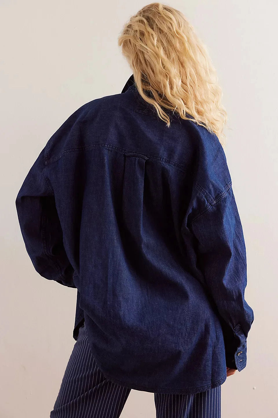 Olivia Bennet | Washed Denim Overshirt for Women