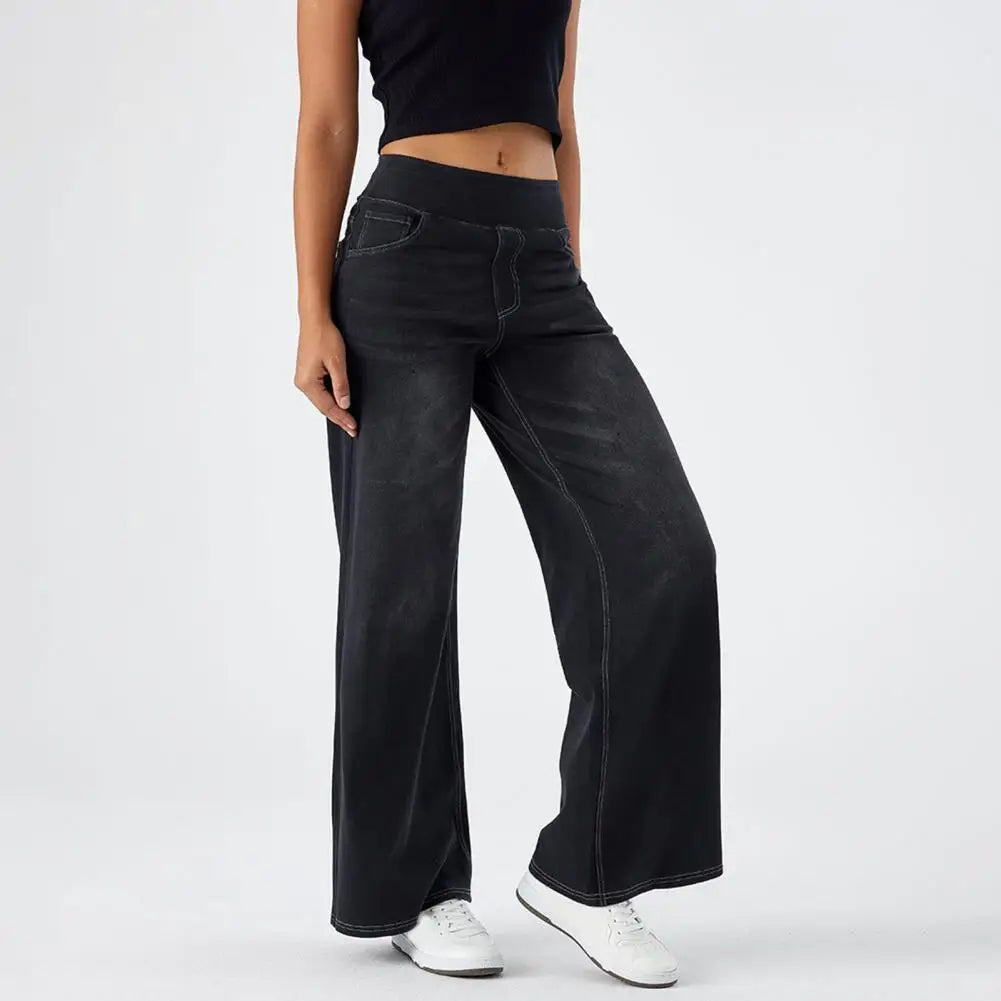Olivia Bennet | Wide Leg Jean for Women in Denim