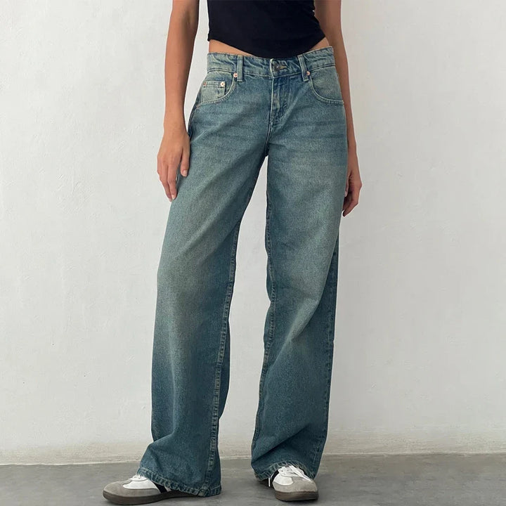Olivia Bennet | Low-Waist Denim Jeans for Women