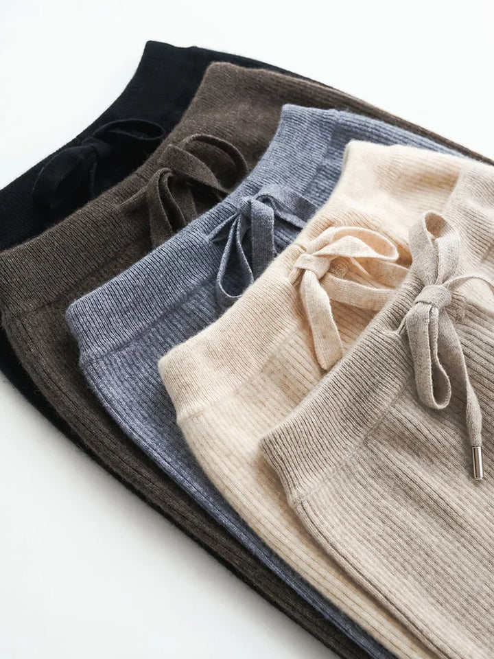 Olivia Bennet | Wool Wide Leg Pants for Women