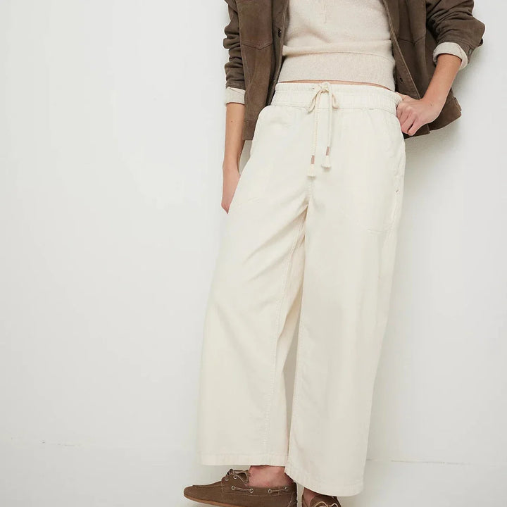 Olivia Bennet | Weekender Drawstring Jeans for Women in Denim Blue