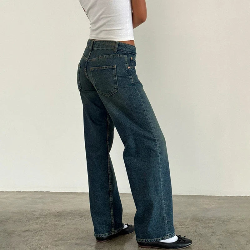 Olivia Bennet | Low-Waist Denim Jeans for Women