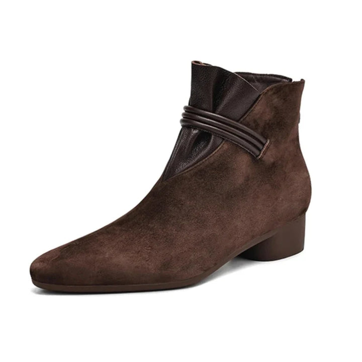 Olivia Bennet | Italian Crest Suede Boots for Women