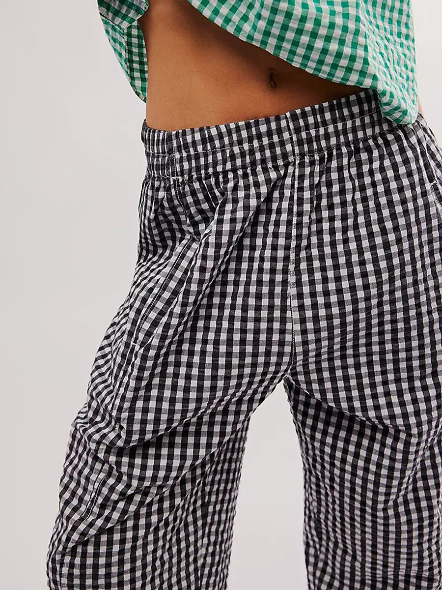 Olivia Bennet | Lounge Pants for Women in Soft Fabric, Relaxed Fit, Gray