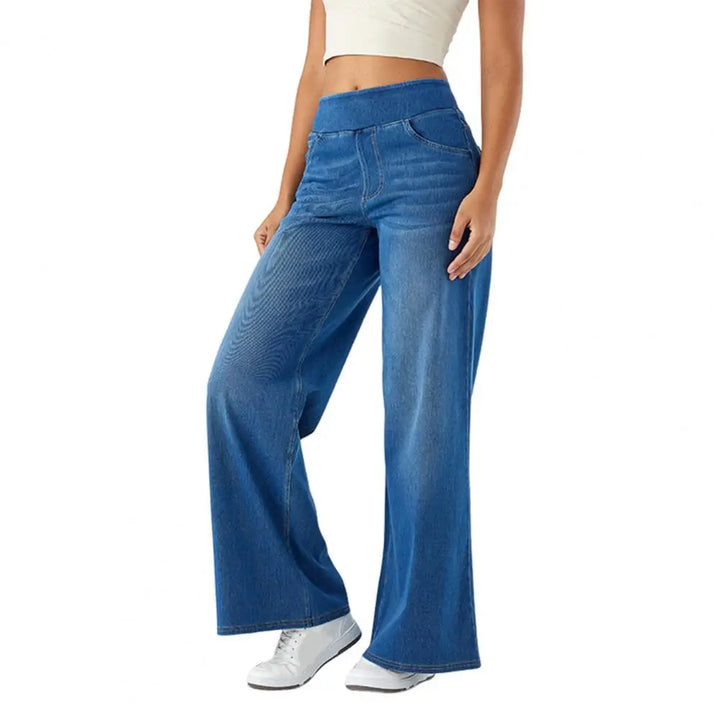 Olivia Bennet | Wide Leg Jean for Women in Denim