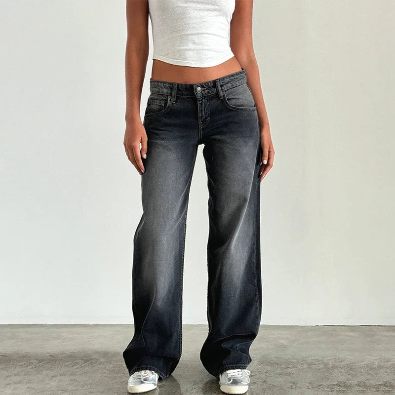 Olivia Bennet | Low-Waist Denim Jeans for Women