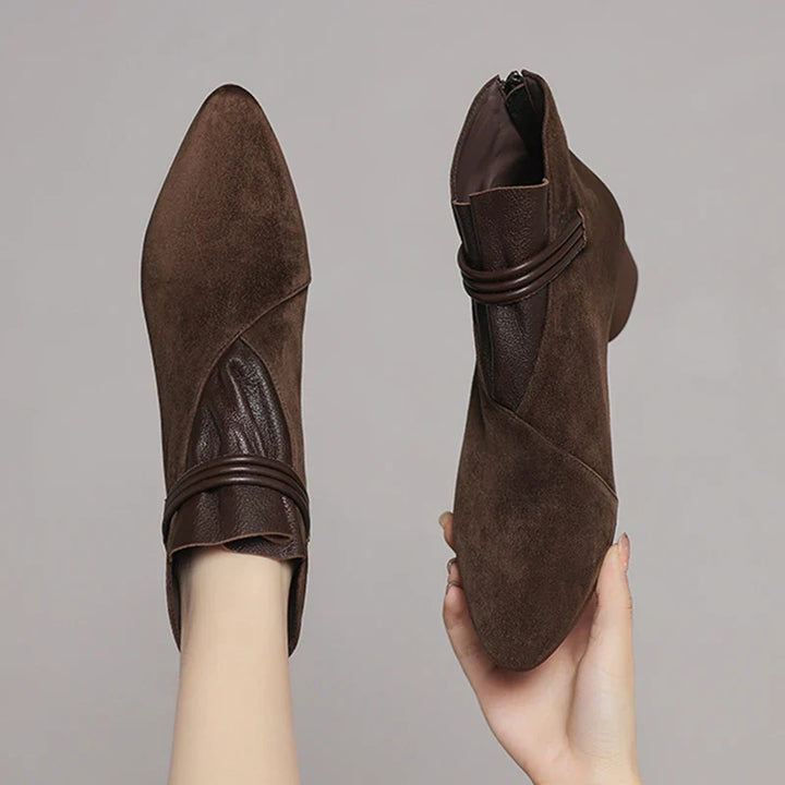 Olivia Bennet | Italian Crest Suede Boots for Women