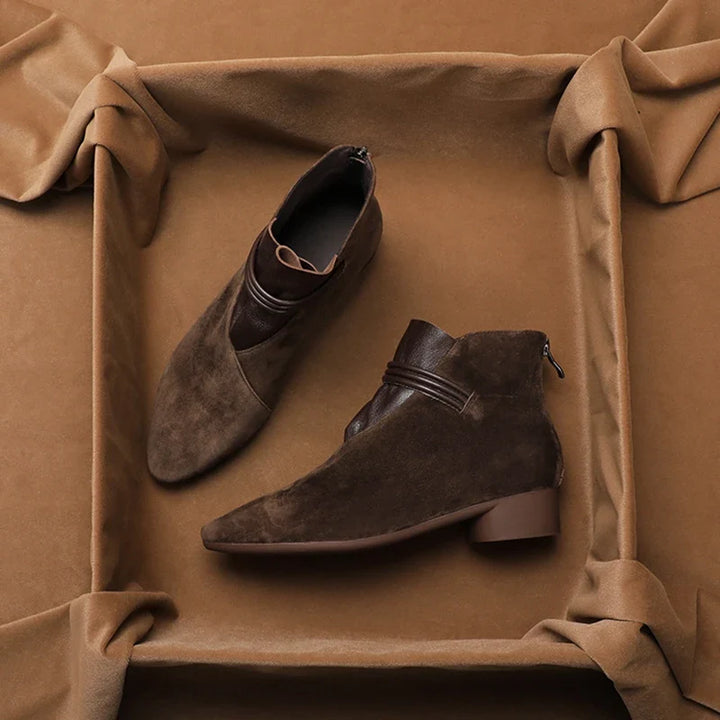 Olivia Bennet | Italian Crest Suede Boots for Women