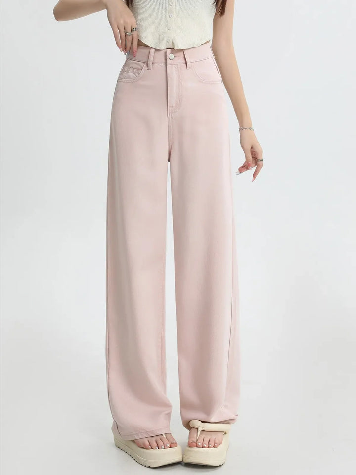 Olivia Bennet | Pink Denim Jeans for Women