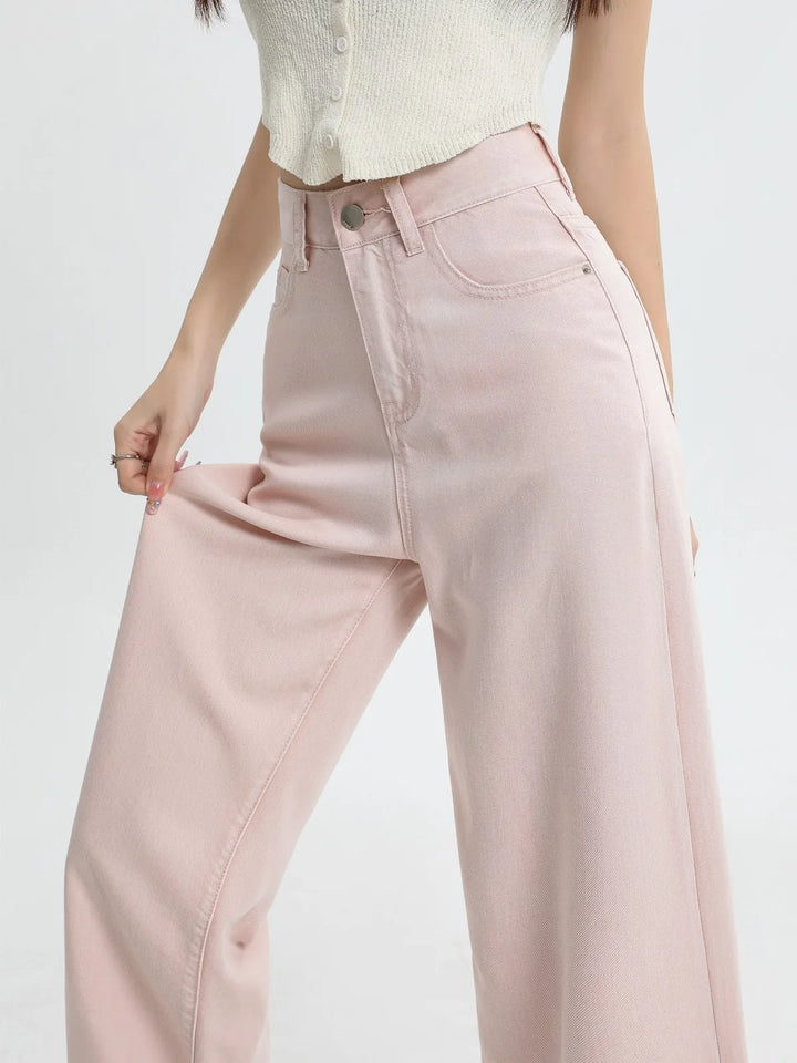 Olivia Bennet | Pink Denim Jeans for Women