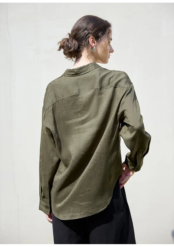 Olivia Bennet | Relaxed Ramie Button Down