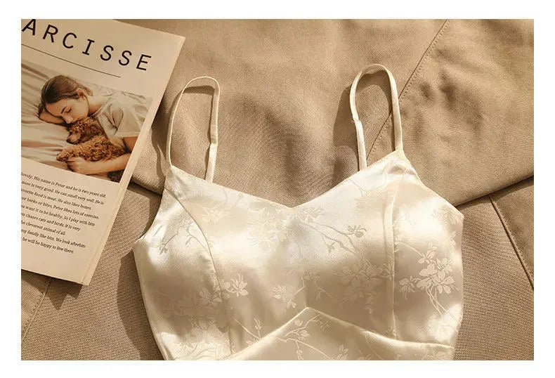 Olivia Bennet | Satin Corset for Women in Jacquard Style