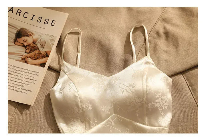 Olivia Bennet | Satin Corset for Women in Jacquard Style