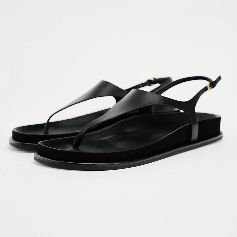 Olivia Bennet | Luxe Flats for Women in Black