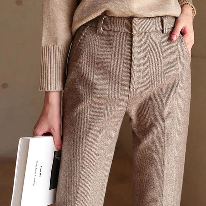 Olivia Bennet | Classic Wool Trousers for Women