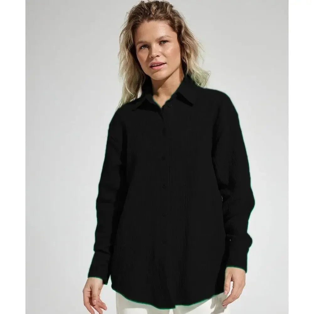 Olivia Bennet | Cotton Summer Shirt for Women in White