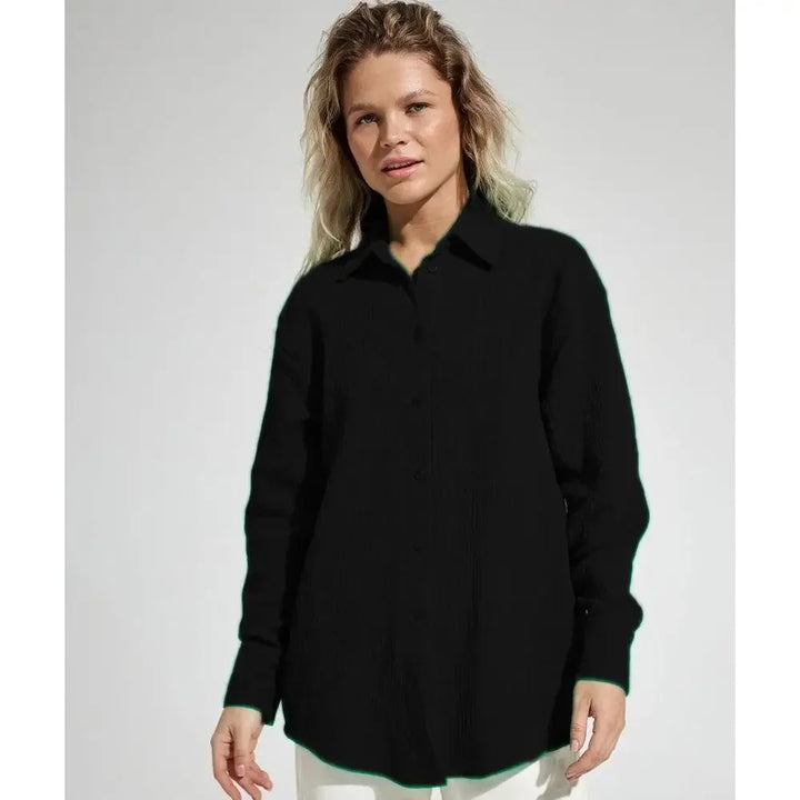 Olivia Bennet | Cotton Summer Shirt for Women in White