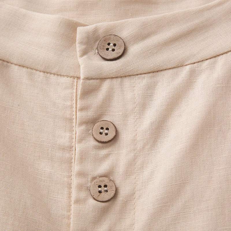 Olivia Bennet | Cotton Wide-Leg Pant for Women in Natural