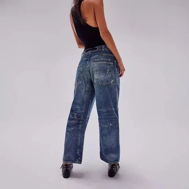 Olivia Bennet | Artisan Pants for Women in Natural Fabric, Relaxed Fit, Beige