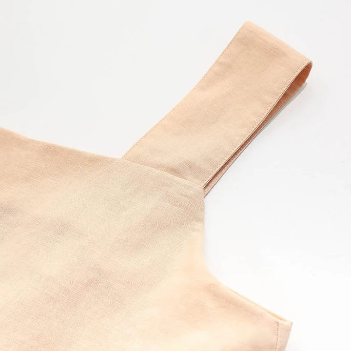 Olivia Bennet | Square Neck Linen Crop Tank