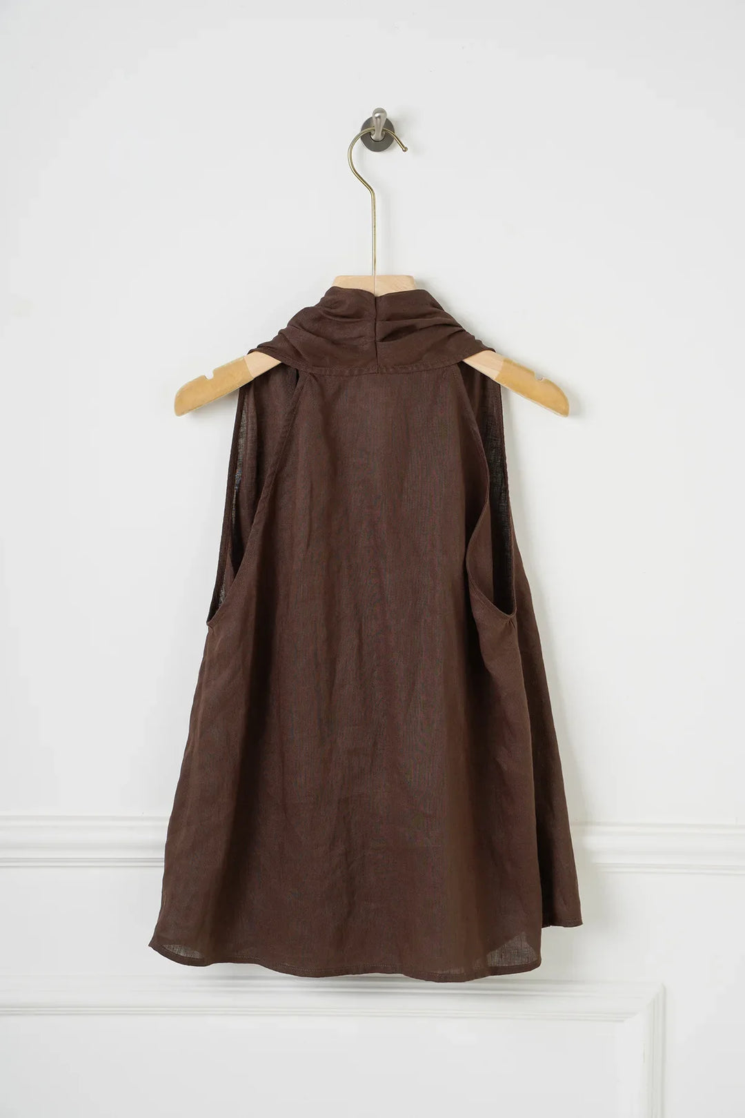 Olivia Bennet | Drape Linen Vest for Women