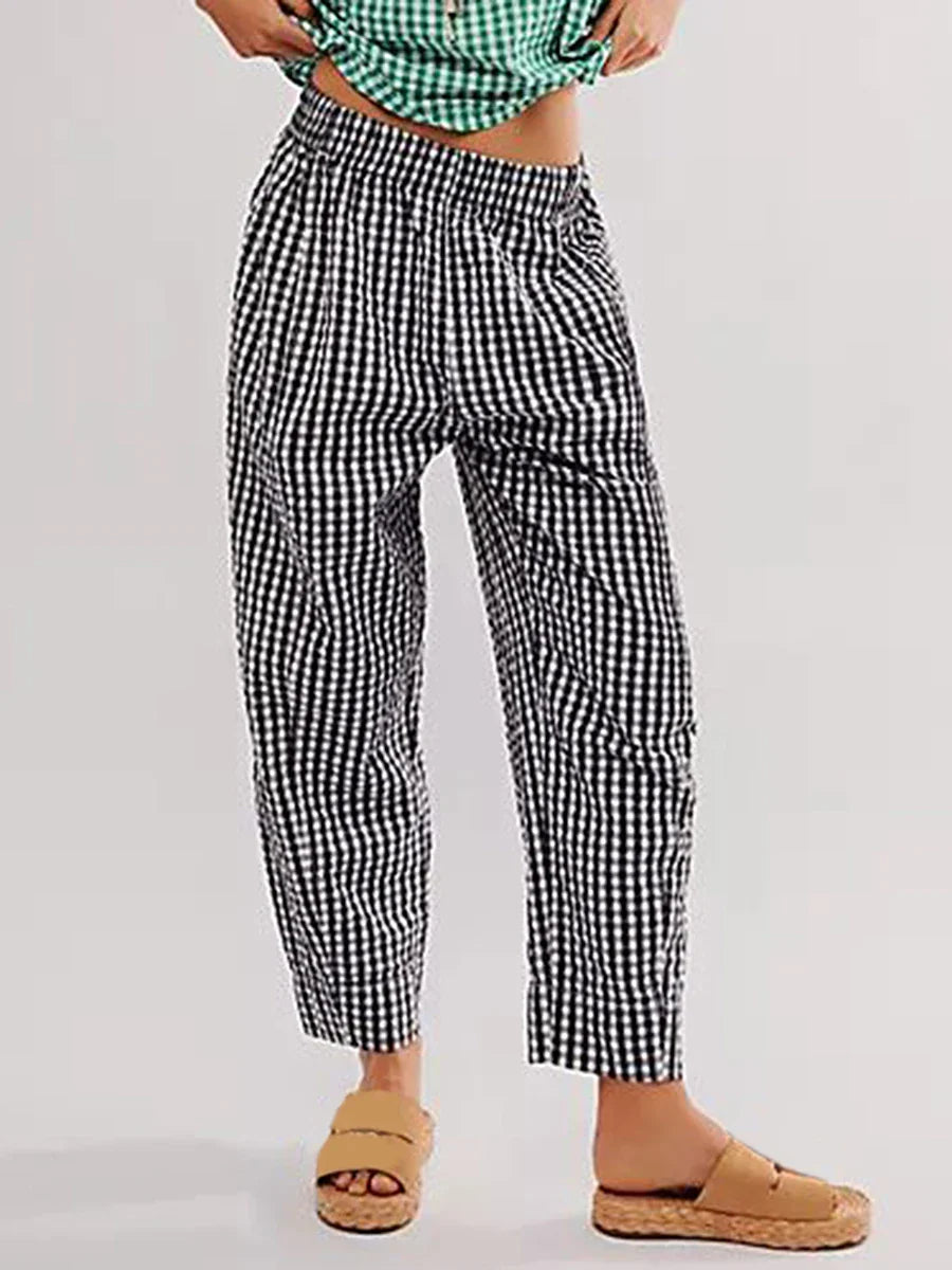 Olivia Bennet | Lounge Pants for Women in Soft Fabric, Relaxed Fit, Gray