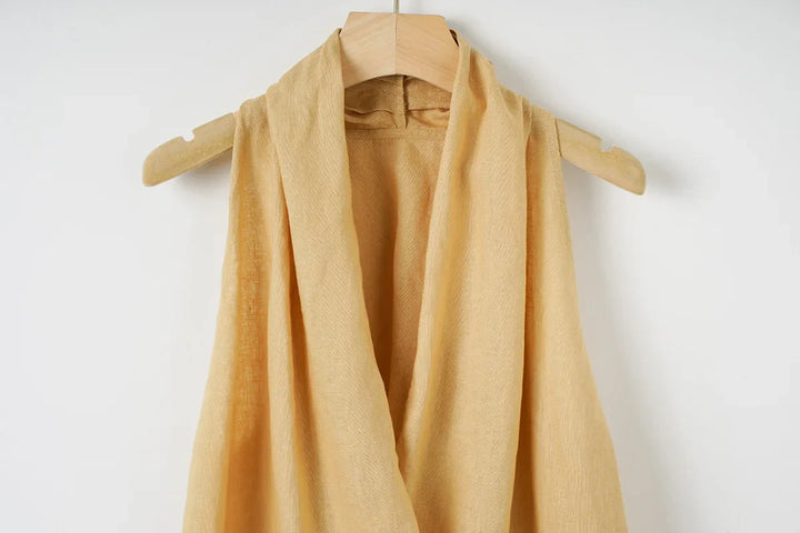 Olivia Bennet | Drape Linen Vest for Women