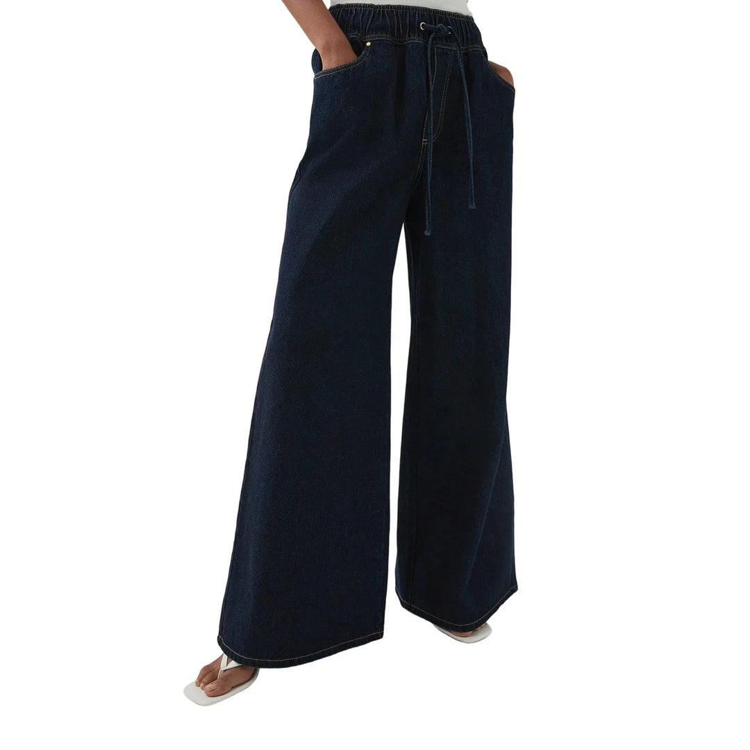 Olivia Bennet | Wide-Leg Jean for Women in Denim Blue