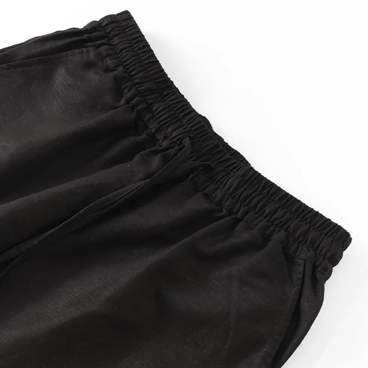 Olivia Bennet | Linen Lounge Pant for Women in Natural Fit