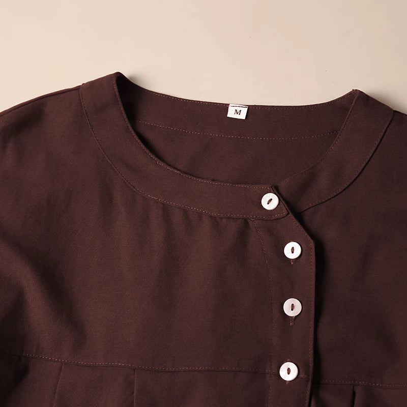 Olivia Bennet | Gathered Lantern Sleeve Blouse