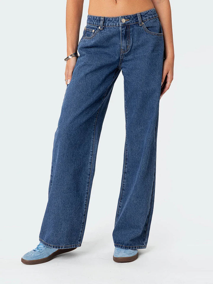 Olivia Bennet | Straight Jeans for Women in Denim