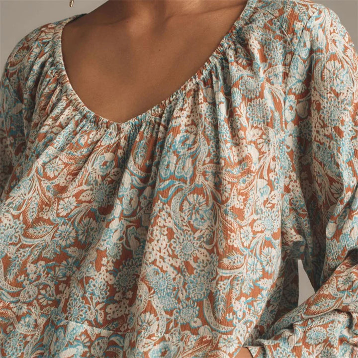 Olivia Bennet | Floral Blouse for Women in Lightweight Fabric