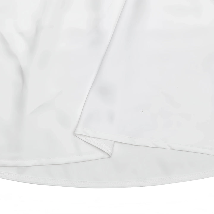 Olivia Bennet | Satin Long Sleeve Bell Cuff Top for Women