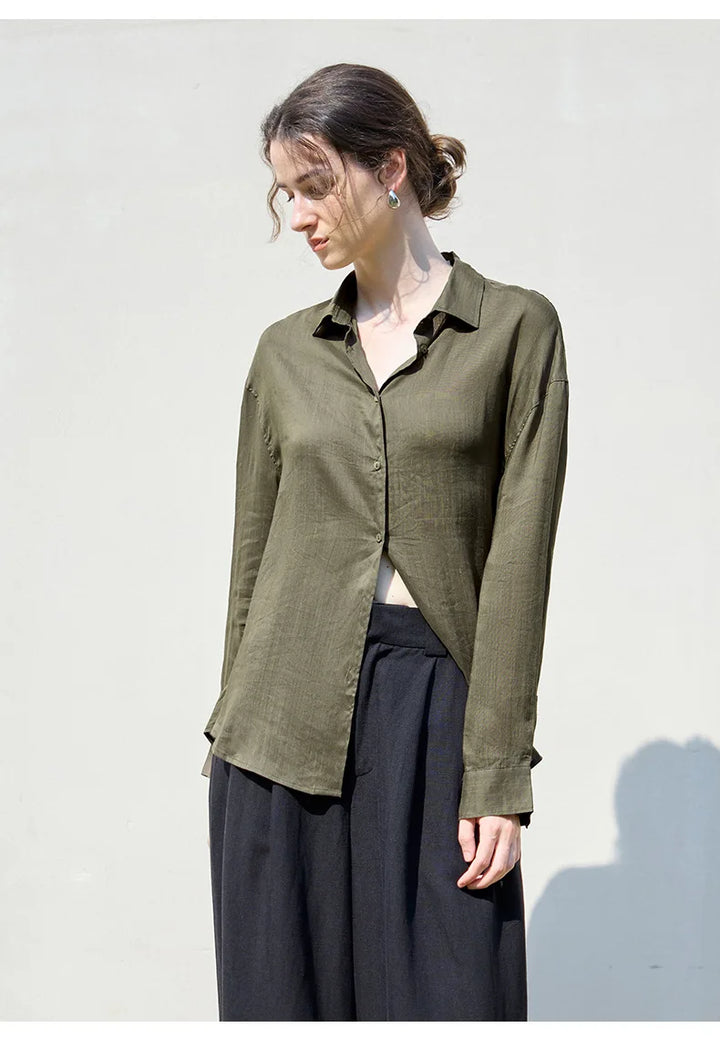 Olivia Bennet | Relaxed Ramie Button Down