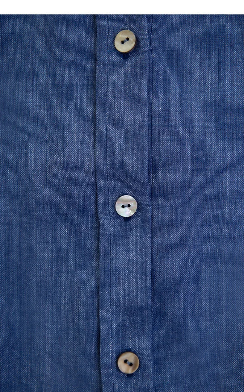 Olivia Bennet | Linen Shirt for Women, Relaxed Fit, White