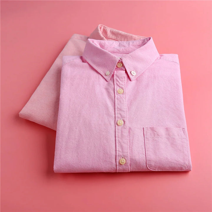 Olivia Bennet | Elegant Blouse for Women in Pastel Oxford