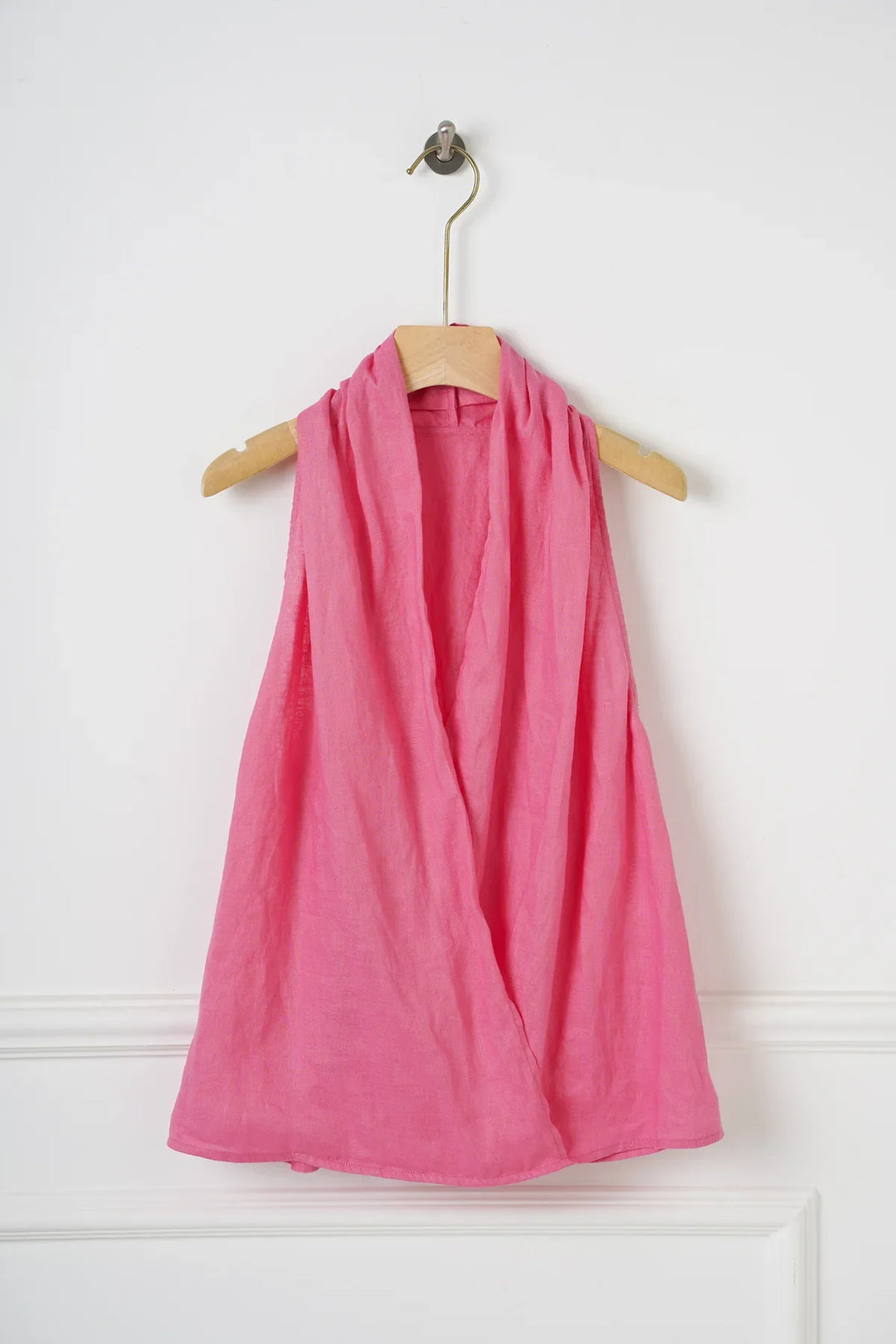 Olivia Bennet | Drape Linen Vest for Women