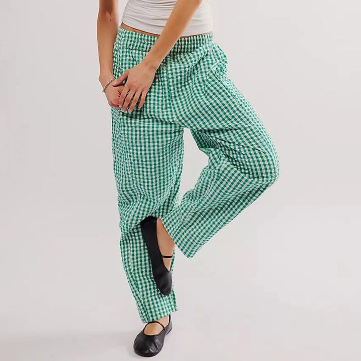 Olivia Bennet | Lounge Pants for Women in Soft Fabric, Relaxed Fit, Gray