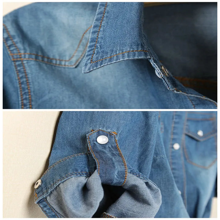 Olivia Bennet | Denim Crop Top for Women in Summer Fit