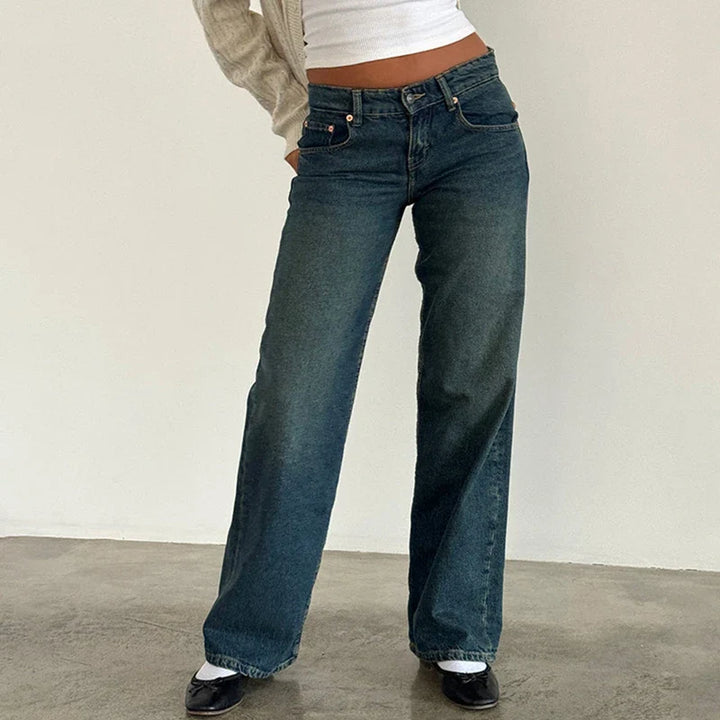 Olivia Bennet | Low-Waist Denim Jeans for Women